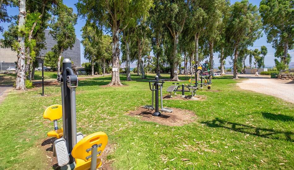 Playground and fitness facilities